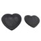 Kingston Living Distressed Finish Heart Shaped Bowls - 10" - Black - Set of 2